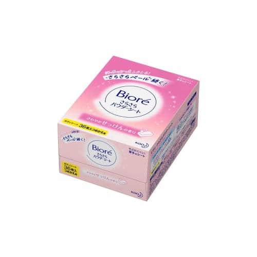 

Сменный блок листового мыла Kao Biore Smooth Powder, 36 листов x 4 в наборе