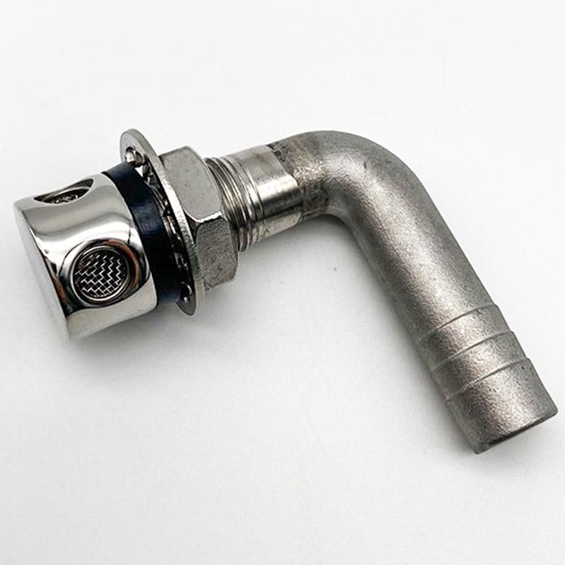 Respiro de Ventilação de Combustível em Aço Inoxidável com Curva de 90° 3/5 Polegadas - Tanque de Gasolina de Barco/Caminhão/Carro-A87Q