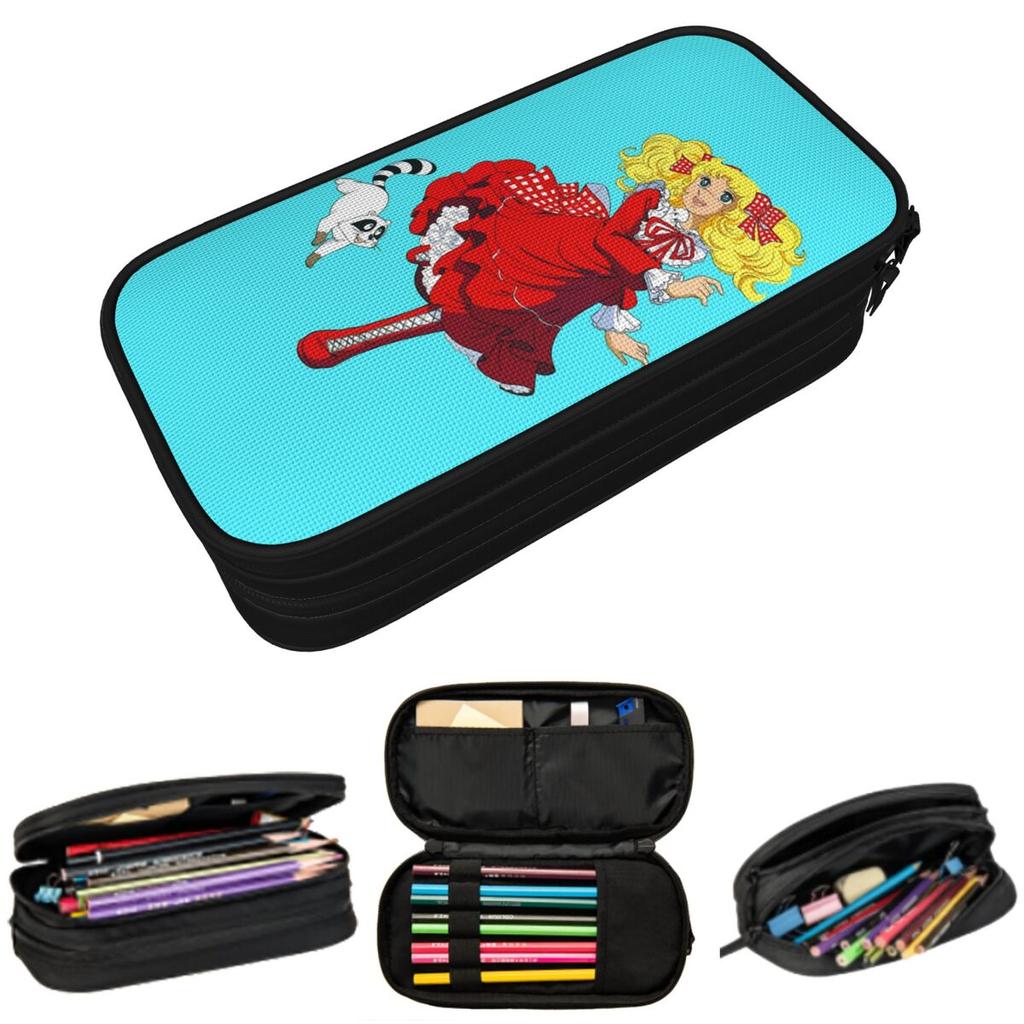 Candy Candy Anime Manga Cartoon Pencil Case for Studen Gifts Pen Box Pencil Bag Stationery Supplies Pen Holder Bag