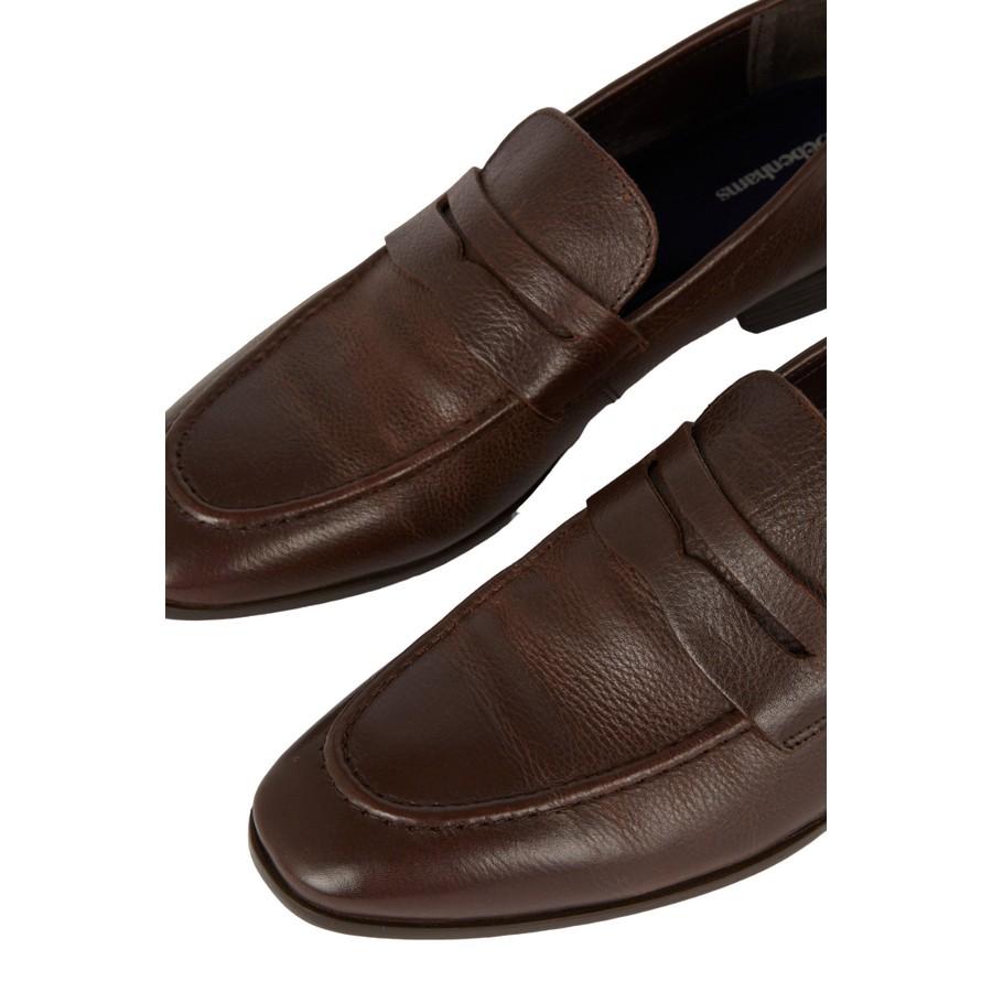 Debenhams Herren-Loafer aus getrommeltem Leder