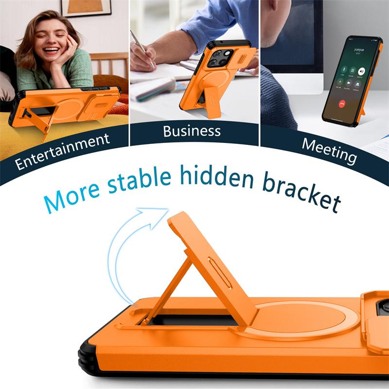 Armor Shockproof Case For Moto G Stylus 2026 G Play Power 5G 2026 Cover Magnetic Wireless Chraging Fold Stand Fundas