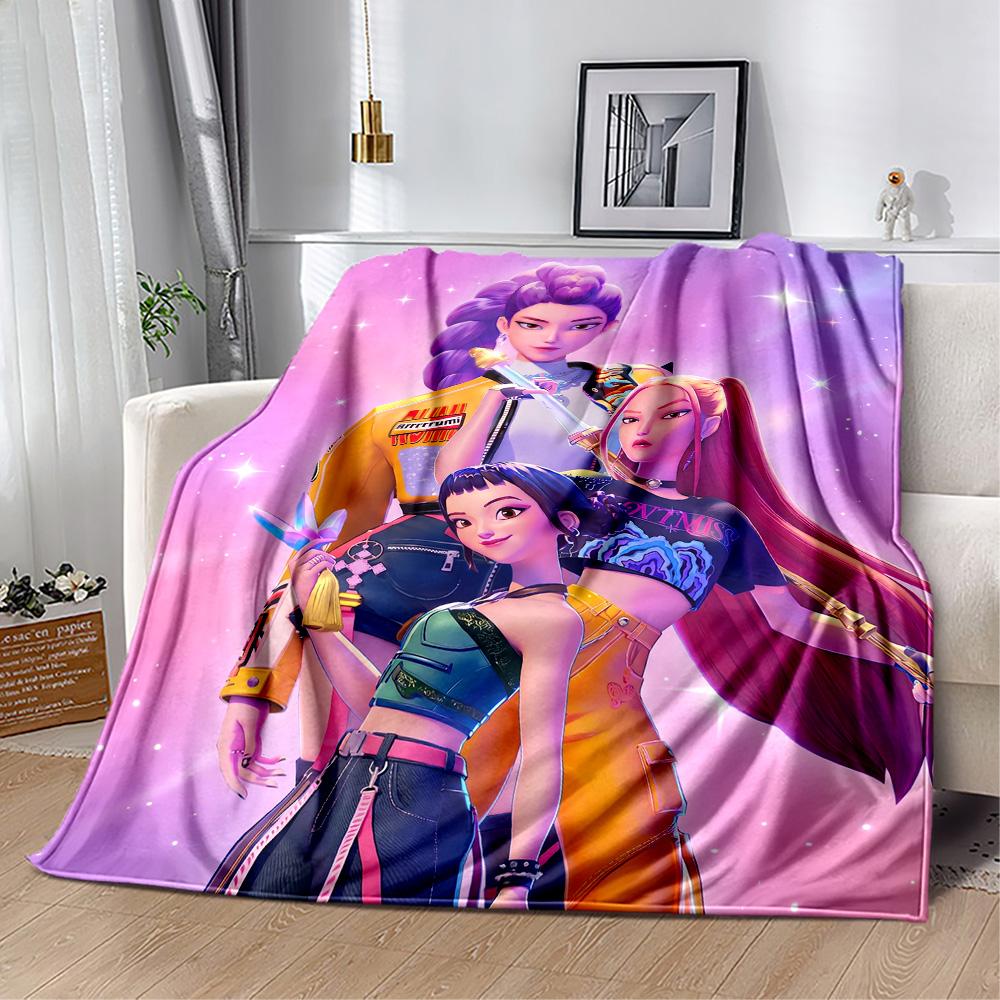 Colorful Fashion Friends Blanket Durable Comfort Perfect for Couch Bed Office Chair All-Season Use Stylish Decor