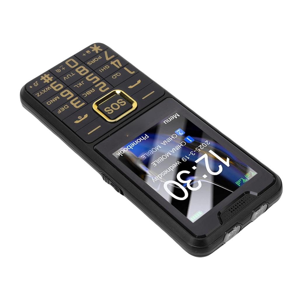 Large Buttons Cell Phone 4G LTE Unlocked with SOS Key 2500mAh Dual SIM MP3 Calling SMS Functions Internet
