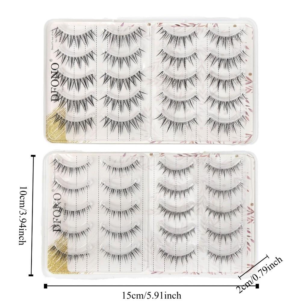 Lashes Extension Fluffy False Eyelashes DIY Thick Curled Up Eyelashes  Women/Girls