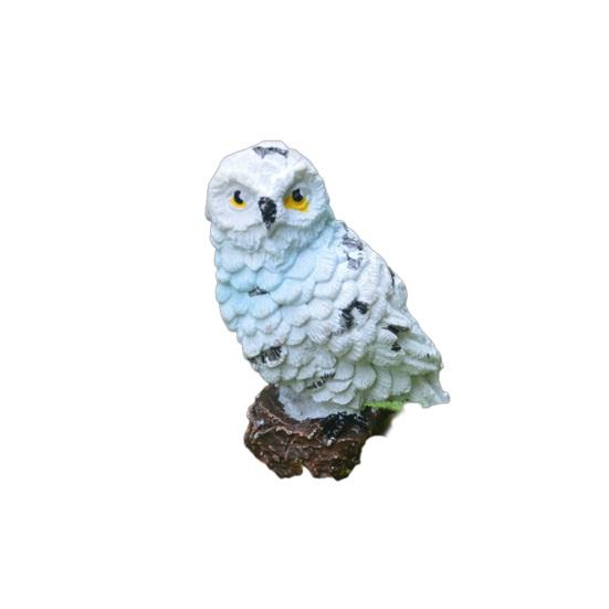 Mini Owl Figurine Resin Statue Miniature Tiny Owl Bird A