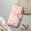 Gothic Cat Pattern Long Wallet for Women PU Leather Multi Card Slots Zipper Pocket Portable Forever Purse for Daily Use 