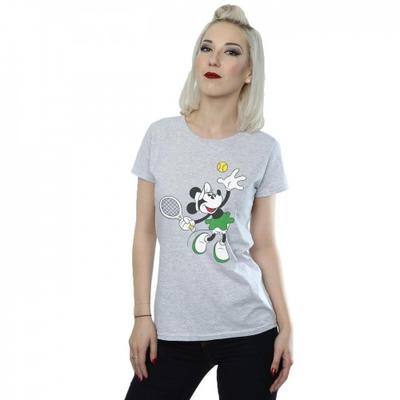 Womens/Ladies Mickey Mouse Tennis Cotton T-Shirt