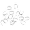 50/100x Stainless Steel Pinch Clip Clasp Bails For Jewelry Making Claw Clasps Melon Seed Buckle Connector Pendant Handmade Craft