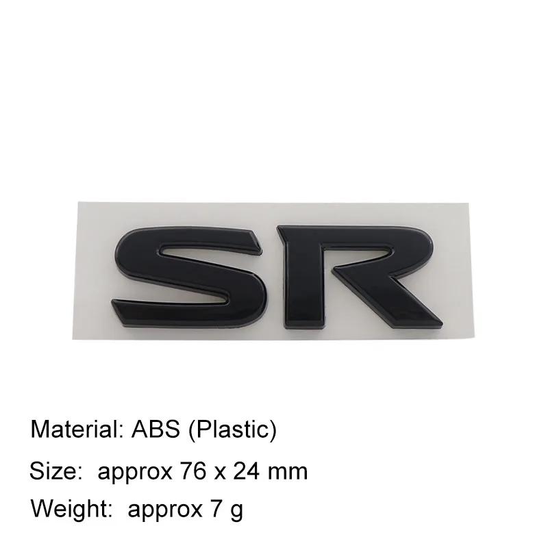 For ALTIMA SENTRA SR TURBO car Engine Hood Fender trunk Tail Rear Decal Emblem Badge Sticker 3D Premium SR S R Sticker