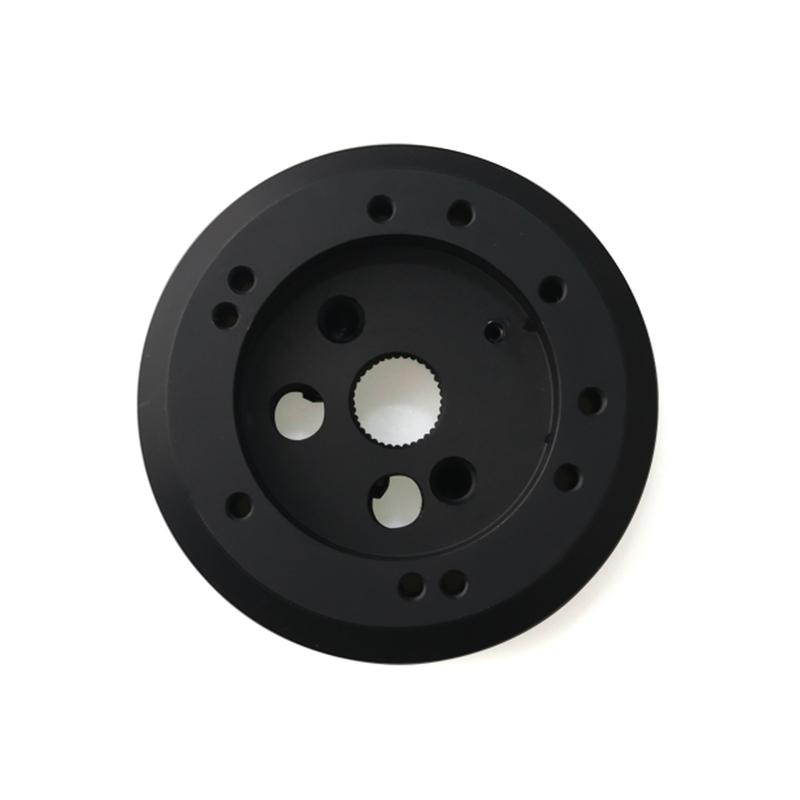 5&6 Hole Steering Wheel Hub Adapter for Chevy GMC Truck 1969-1994, Black