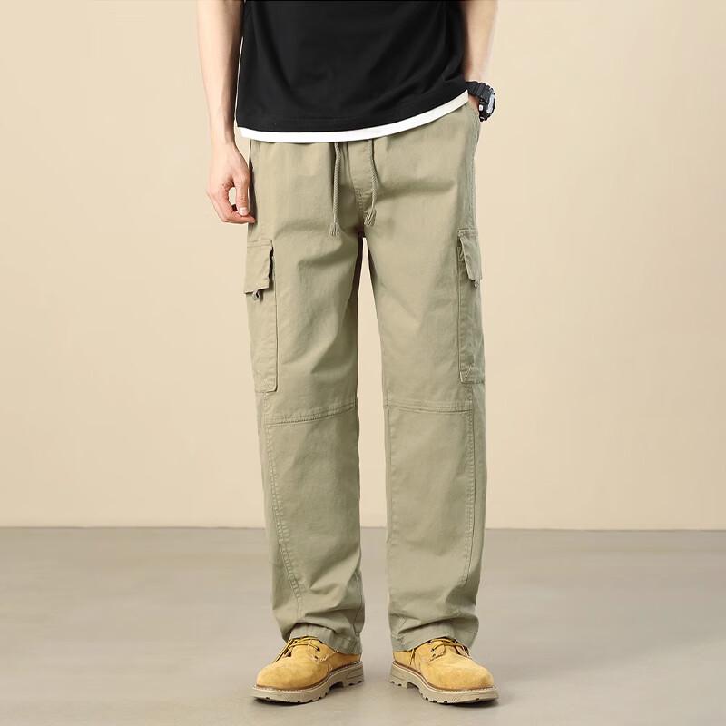 JEEP Men's Loose Fit Wide Leg Cargo Pants