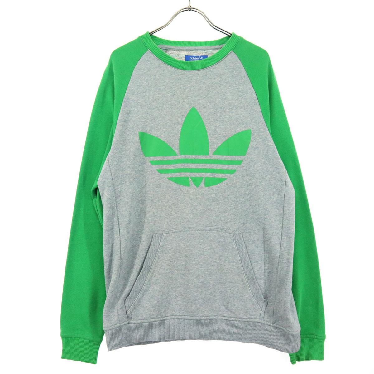 

adidas Двухцветный лонгслив для тренировок M зеленый Мужской Б/у