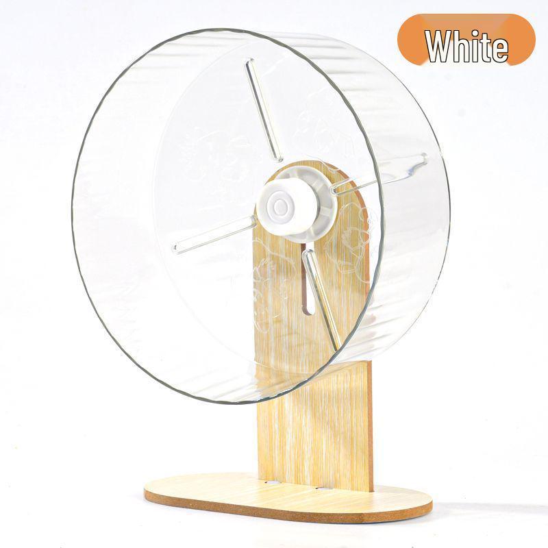 Silent Running Wheel for Small Pets - Cute Hamster Exercise Toy with Transparent Stand