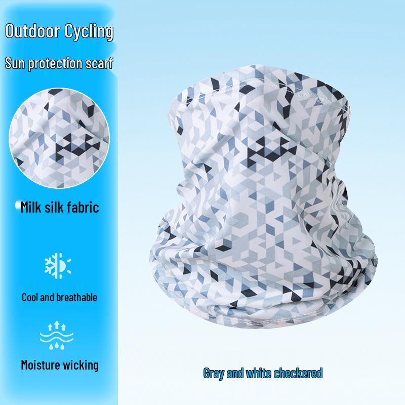 Slim Camouflage Neck Gaiter & Face Mask: Unisex, Dustproof, Breathable Ice Silk