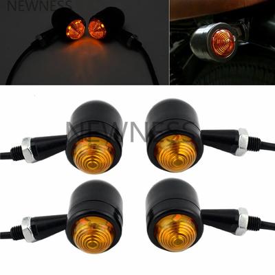 Retro Bullet Motorcycle LED Turn Signal Light Indicator Lamp Light Moto Blinker Light For Harley Cafe Racer Chopper Bobber Suzuk