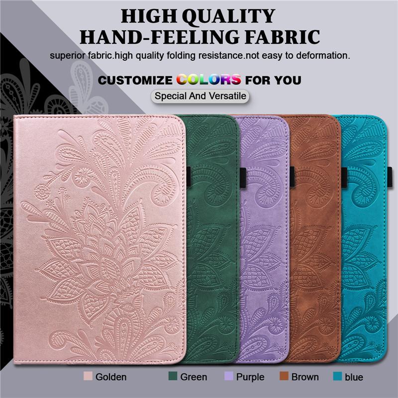 Tablet Case For Xiaomi Pad 6 Pro Case 11'' Vintage Flower Embossed Wallet Cover Funda For Xiaomi Mi Pad 6 /Mi Pad 6 Pro 2023 Case Coque