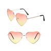Retro Metall Liebes-Sonnenbrille Pfirsichherz Ozean-Sonnenbrille KTB