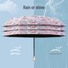 Auto Anti-Rebound Cartoon Umbrella for Female Students: Foldable, Portable, Dual-Use Sun and Rain Protection