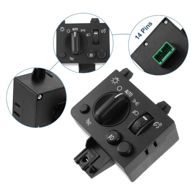 Car Head Lamp Light Switches Headlight Adjustment Knob Panel Control Button Trim 20983208 20814347 15187089