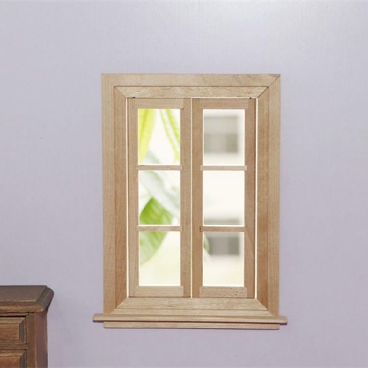 Wooden Dollhouse Mini Door Model Accessories Can Be Painted and Colored