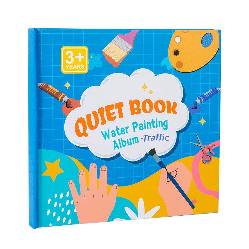 Children's Reusable Graffiti Quiet Book: Animals & Transportation Educational Toy for Toddlers