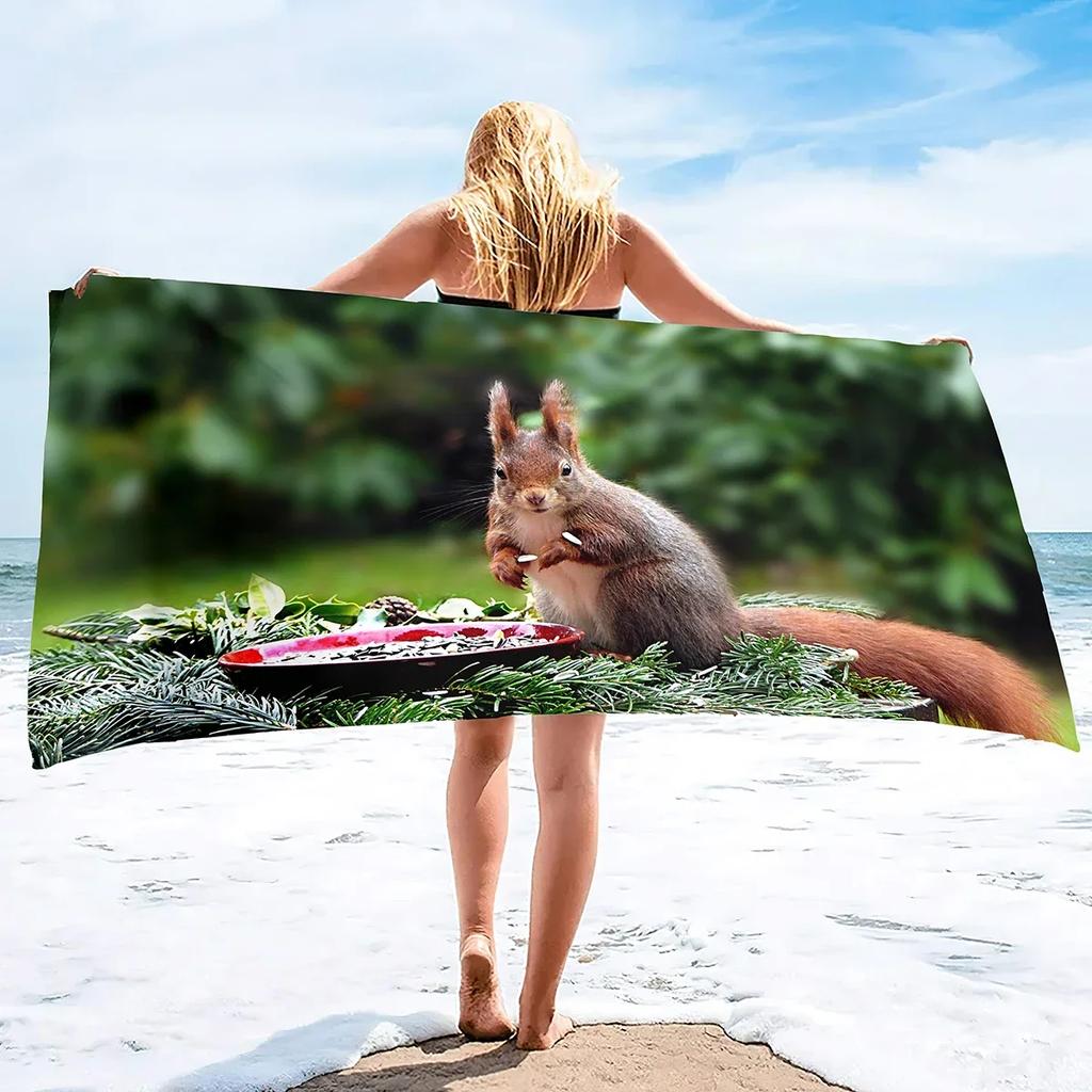 Beach Towel Large Beach Towels Oversized Cool Towel Pool Towel Microfiber Beach Towels Absorbent Lightweight, Soft and Quick Dry