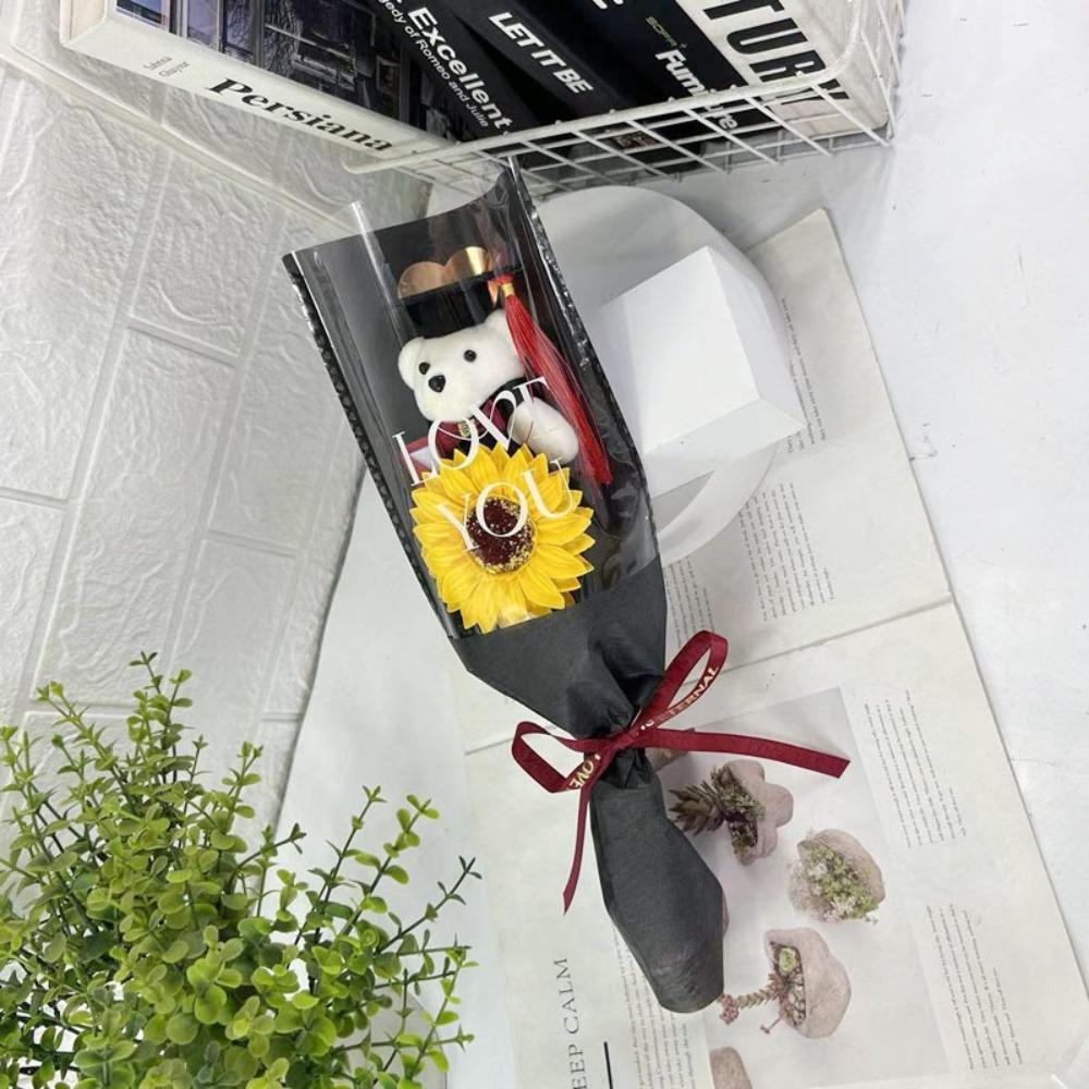 36cm Tierstrauß Meister Bär Cartoon Lieblicher Bär Neuer Bärenstrauß Valentinstag