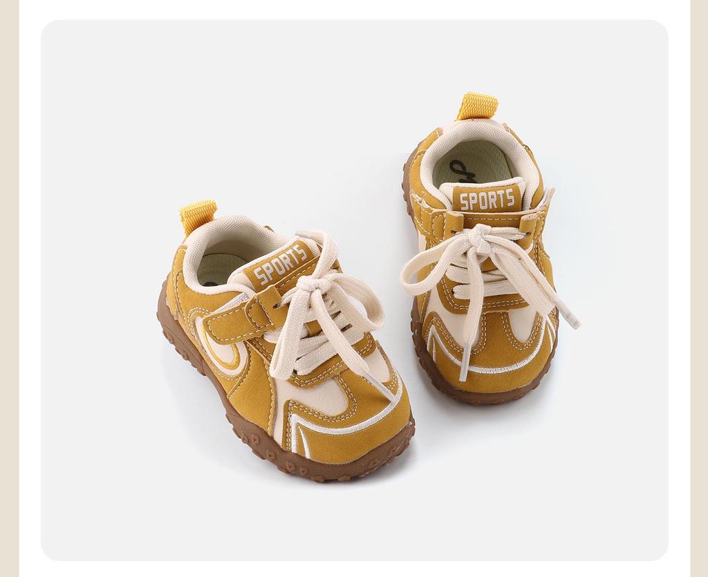 Embroidered Soft Sole Sports Shoes for Kids, 10 Months - 3 Years, Trendy Girls' & Boys' Spring Trainers
