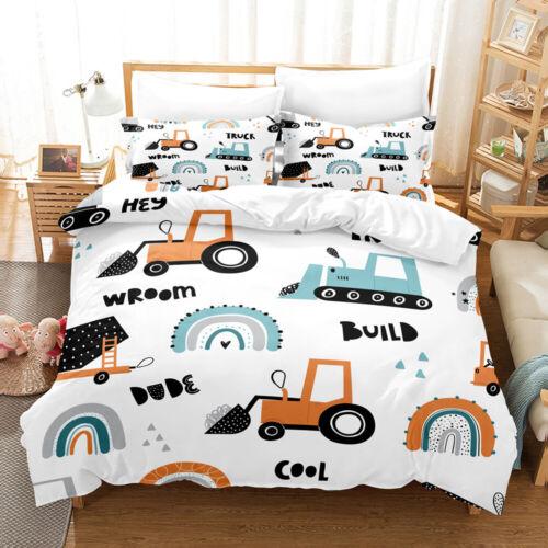 Cartoon Cars Duvet/Quilt/Doona Cover Single/Double/Queen/King Bedding Set