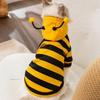 Soft Pet Bee Costume Hooded Breathable Cat Holiday Cosplay Clothes  Pet Supplies