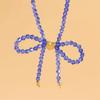 Elegant Designs Crystal Butterfly Bowknot Beaded Necklace Pendant for Fashionable Enthusiasts Daily Use Casual Wear