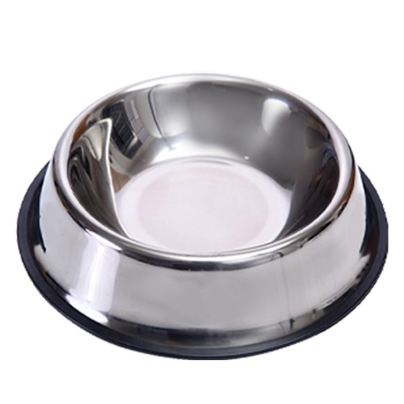 Stainless Steel Dog Bowl Anti-knock Medium and Large Dog Dog Basin Pet Products Non-slip and Drop-resistant Thickened Pet Bowl