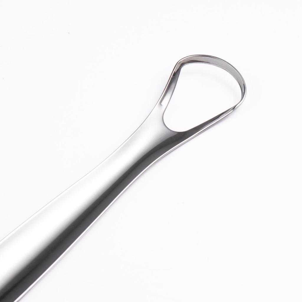 Stainless Steel Tongue Scraper Set - Large Double-Layer Design for Oral Cleaning and Fresh Breath