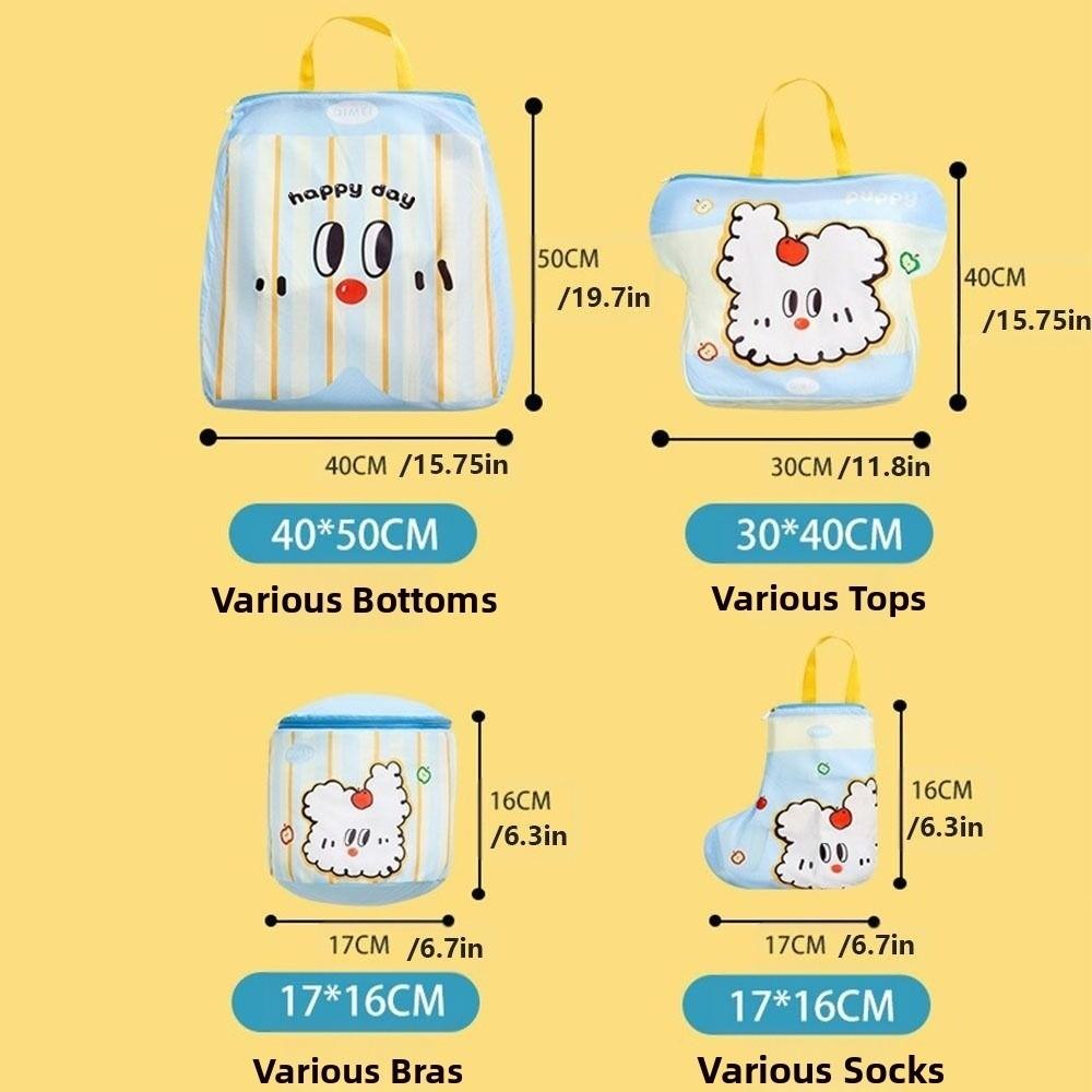 4pcs /set Thickened Laundry Bag Fine Mesh Travel Clothes Organizer Lingerie Wash Bags  Bedroom