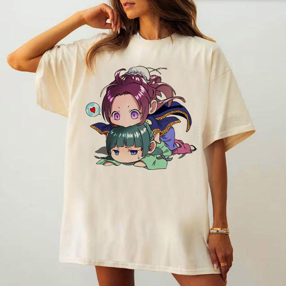 

Apothecary Diaries t shirt female Retro Comfortable Psychedelic Graphic Colorful t shirt Pastel aesthetic Gothic Colorful anime 4XL