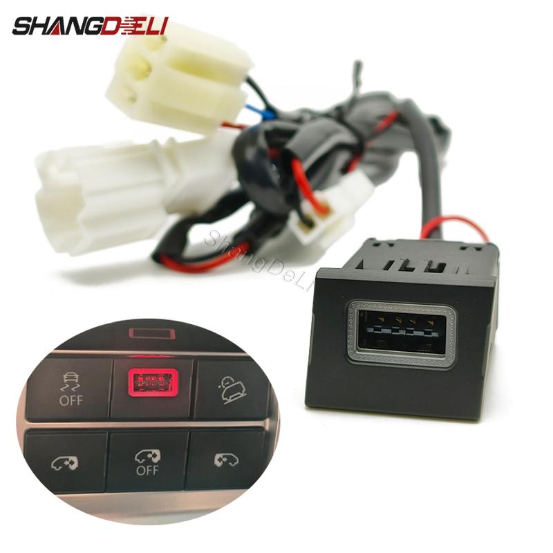 

Fast Car Charger Socket QC3.0 USB Port charge USB charging Outlet Power Adapter Phone charger For Volkswagen Multivan T6