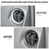 Per Nissan NAVARA NP300 2015 - 2025 Anello Decorativo Bocchetta Aria Condizionata Anteriore 2 Pezzi Copertura Cornice Uscita AC Accessori Interni