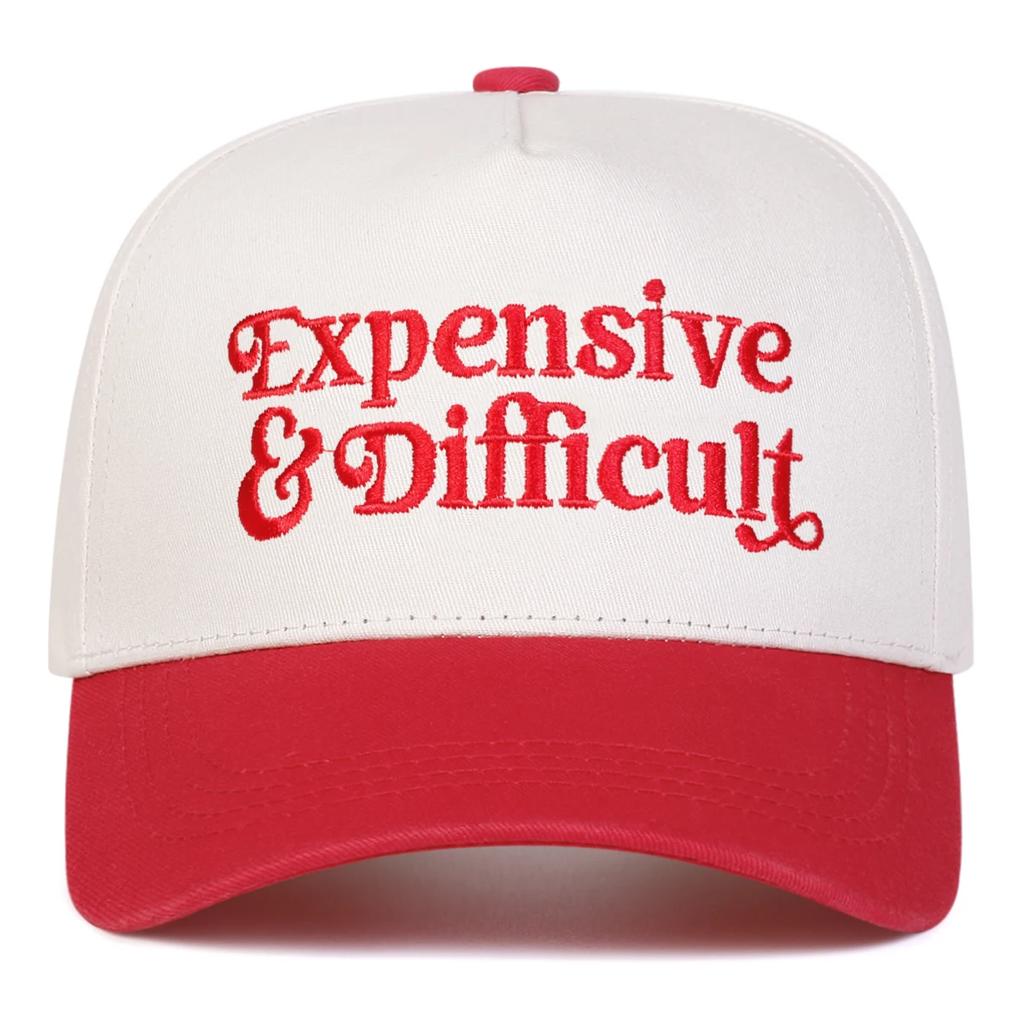 Unisex EXPENSIVE DIFFICULT Letter Embroidery Baseball Caps Spring Autumn Outdoor Adjustable Casual Hats Sunscreen Hat Sports Cap