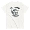 Cute Little Retro Angel Girl Dinner Pizza Funny Cotton T Shirt