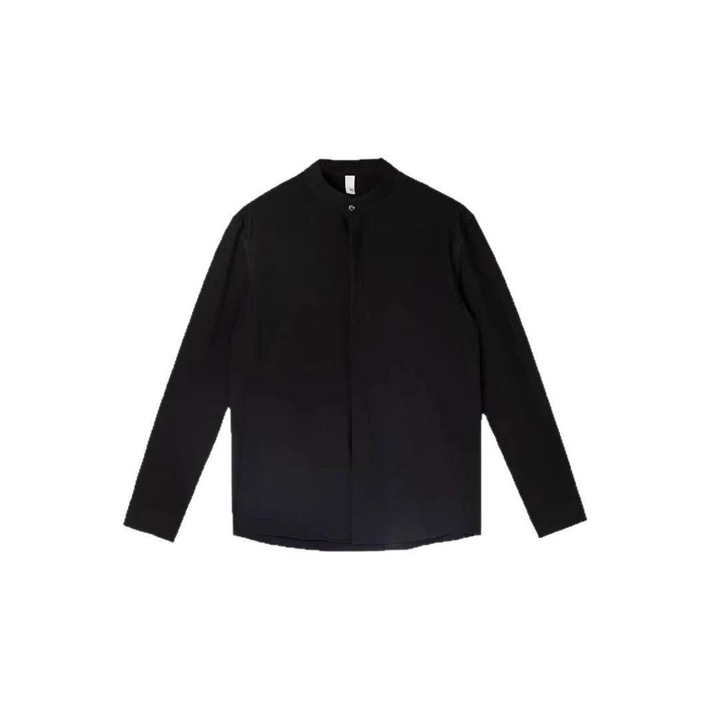 2025 Men's Slim Fit Non-Iron Long-Sleeve Business Shirt - Light, Mature Korean Style for Spring and Autumn