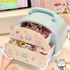 Hair Accessories Storage Box Organizer Girl Hair Rope Large Capacity Kawaii Hairpin Headdress Hairpin Jewelry Box Birthday Gift