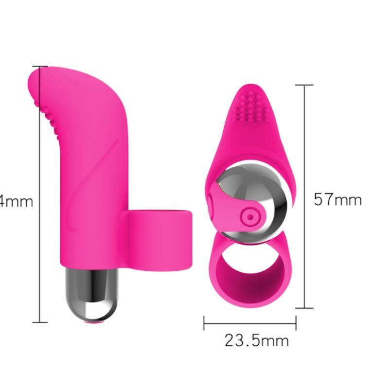 Silicone Charging Bullet Finger Vibrator Vibrating Spear Female Appliance Masturbation Device Sex Toy Supplies