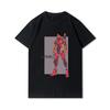 Herre Premium bomull Harajuku T-skjorte Evangelion Asuka Plakat Anime skjorte print T-skjorter Funny Style rundhals bomull T-skjorte Uformelle T-skjorter