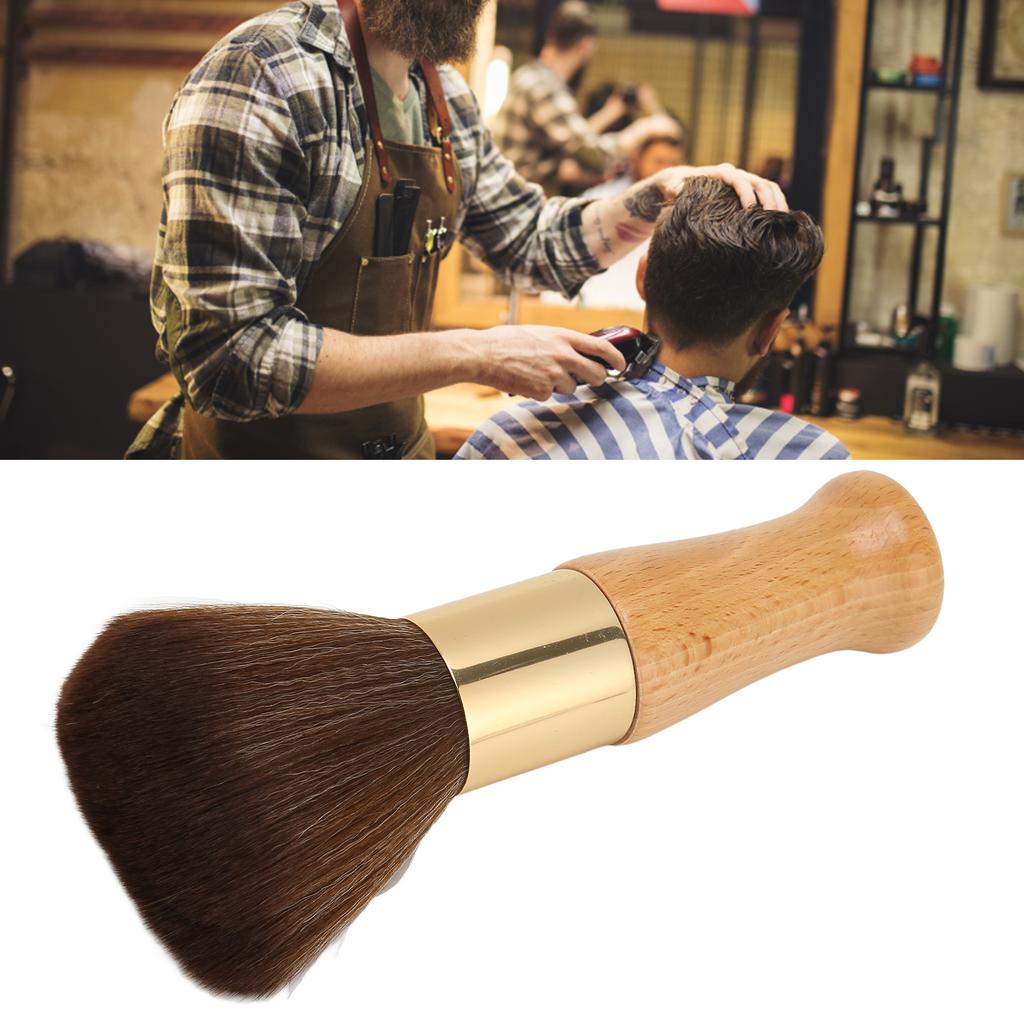 Barber Neck Duster Brush Comfortable Hand Feel Stable Portable Salon Face Neck Cleaning Brush