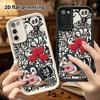 Phone Case: 2D Flat Samsung Galaxy A34 A35 M05 M06 S20 S22 S21 FE Plus 5G Protective Case, White Cat, Christmas and Halloween Gift ...