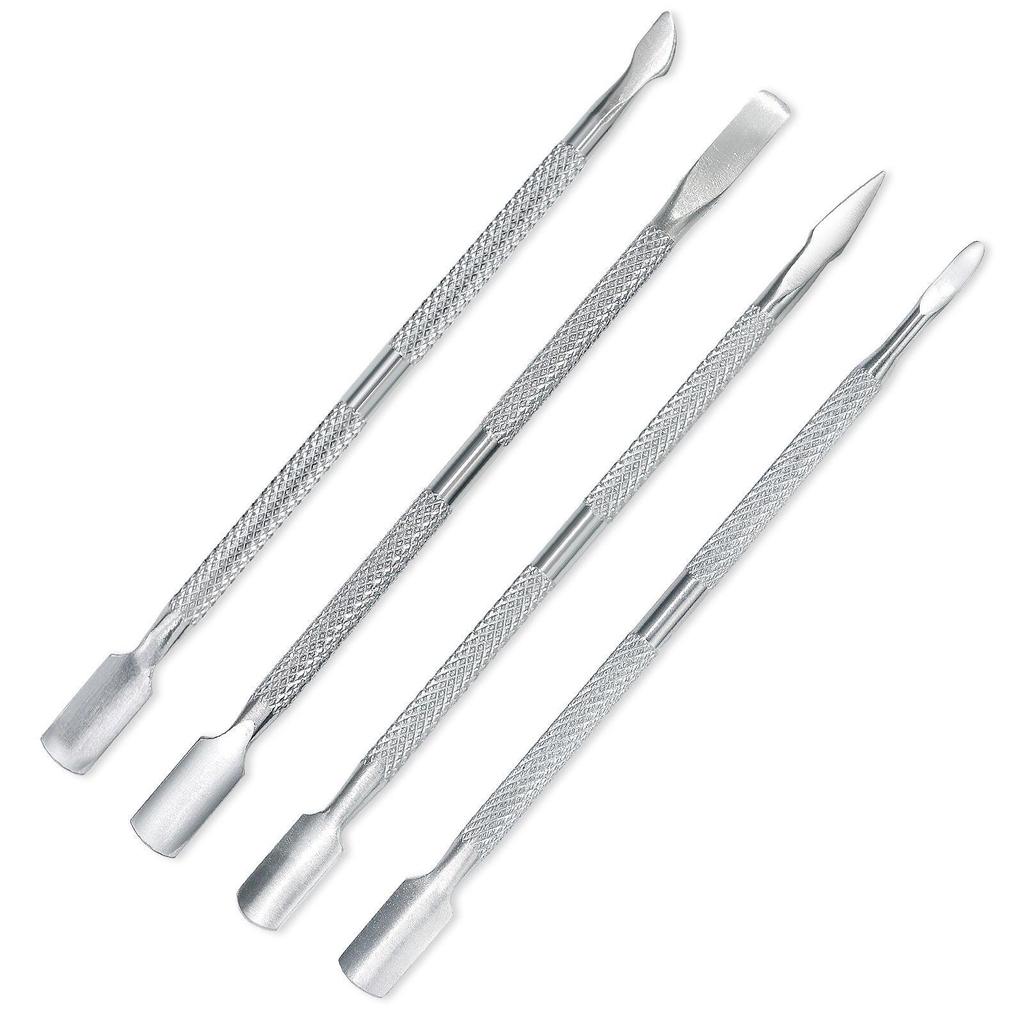 Stainless Steel Double-Ended Cuticle Pusher for Nail Art and Manicure