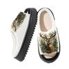 Unisex Animal Print Linen-Cotton Slippers for Spring, Summer, and Autumn