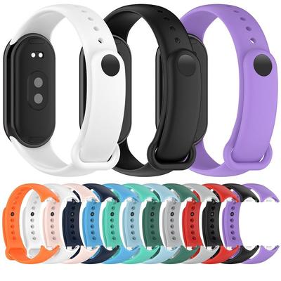 Soft Silicone Wristband Strap Replacement For Xiaomi Mi Band 8 7 6 5 4 3 Watchband Strap Smart Bracelet Replacement Accessories