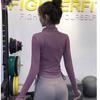 Women's Spring Slim Fit Quick-Dry Yoga Running Zipper Cardigan Long Sleeve Sunscreen Jacket