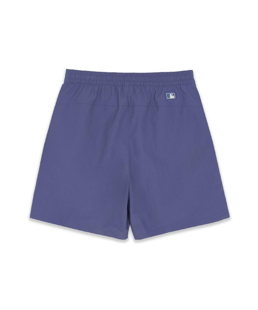 Emelbi Basic Small Logo Cotton Touch Woven Ankle Shorts Ny (D.Purple)